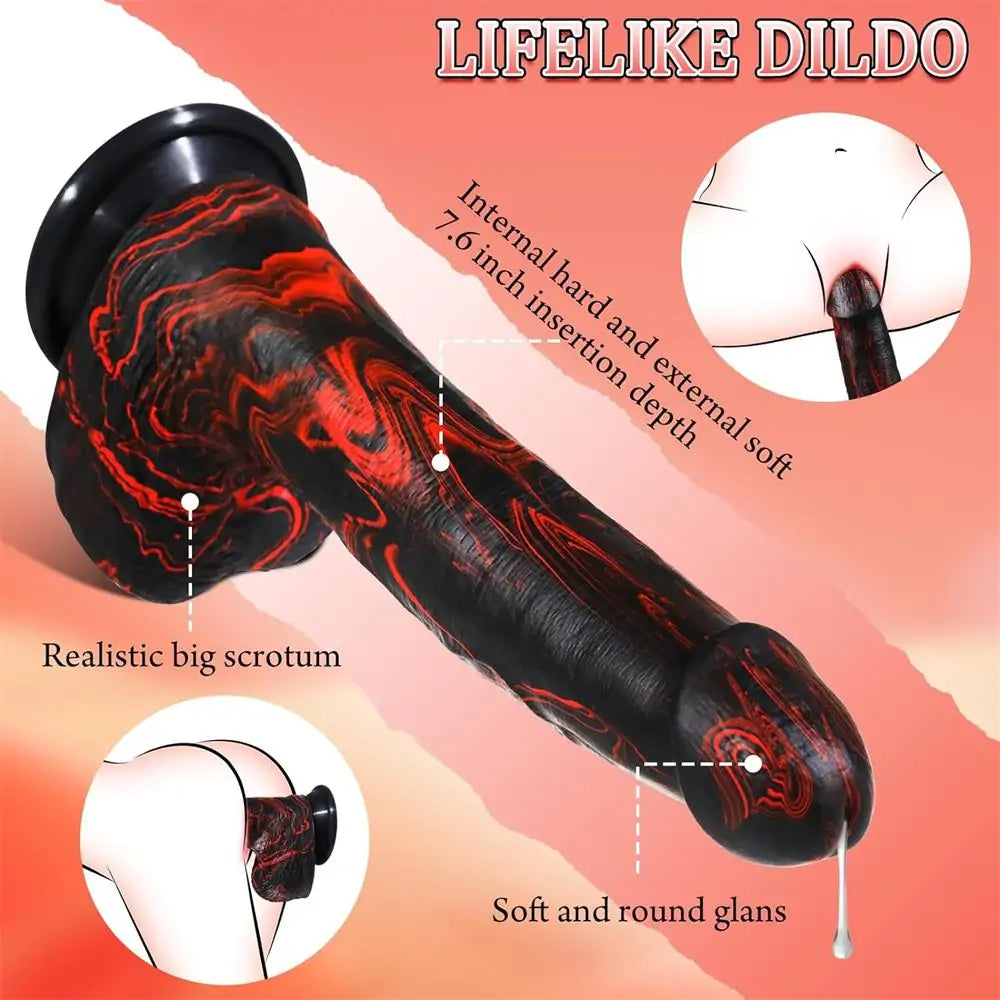  9.5” Thick Realistic Dildo Women Sex Toys -