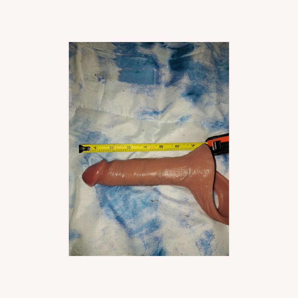 2.6 Extra Inches Reusable Penis Sleeve for Men Penis Extender with Ball Loop