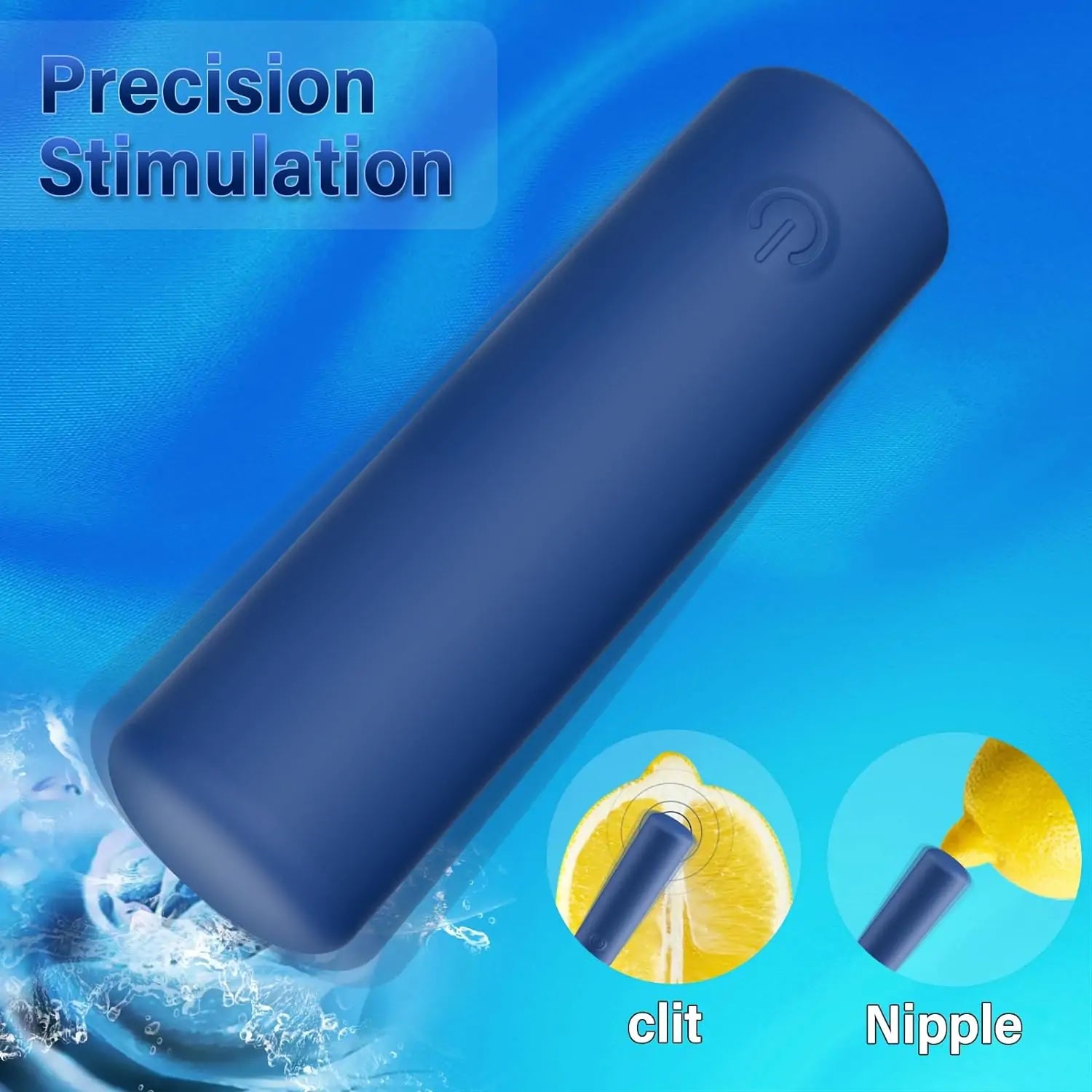 2.83 Inch Length Full-Covered Silicone Bullet Vibrator Precision Clitoral Stimulation