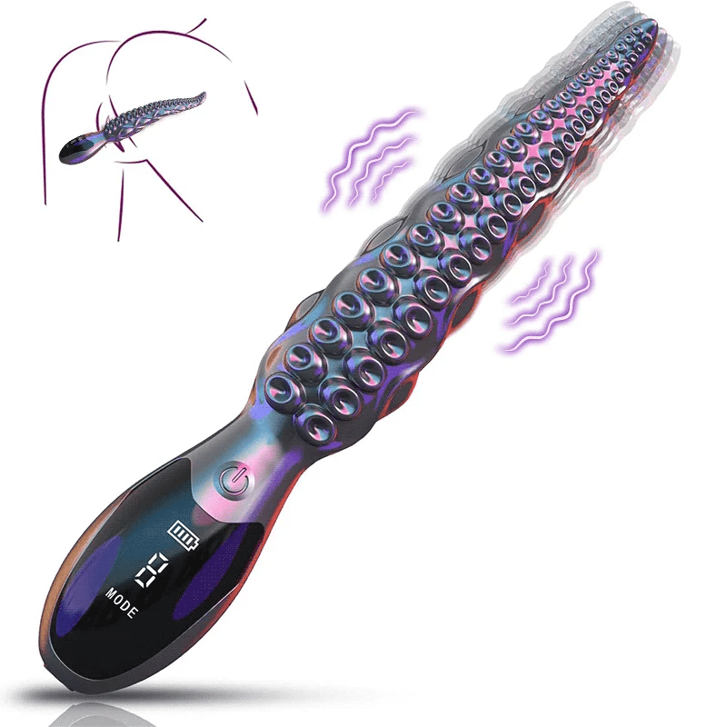 10.6" Tentavibe - Vibrating Tentacle Dildo LED Display Vibrator