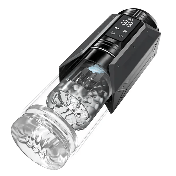 WARRIOR Ultra Quiet Auto Supine Blowjobs Thrusting Gagging Stroker Automatic Deepthroat Male Masturbator (<55dB)