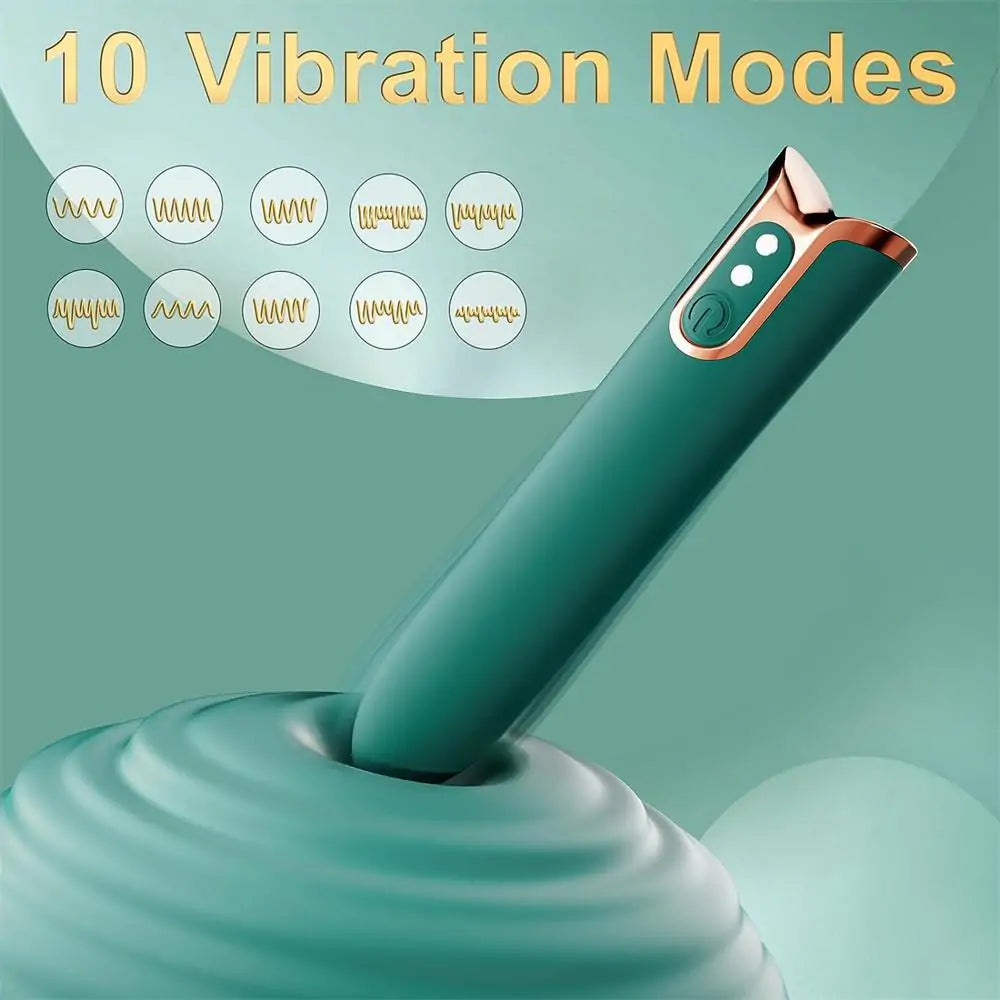 Adorime G-spot Bullet Vibrator APP Remote Control with 10 Modes & Intensity Levels