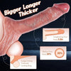 2.6 Extra Inches Reusable Penis Sleeve for Men Penis Extender with Ball Loop