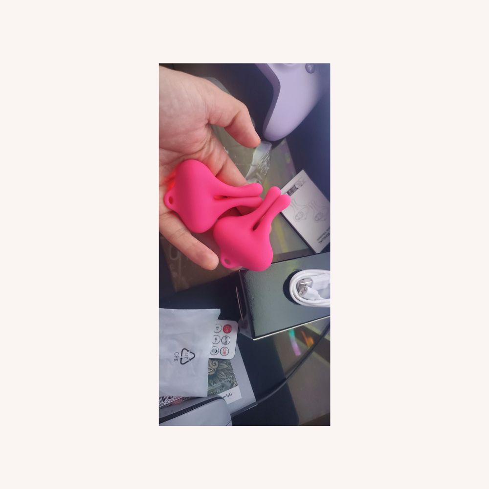 Vibrating Nipple Clamps Rabbit Vibrator with 9 Vibration Modes #SoloPublic