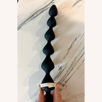 14.4 Inch Ultra-Soft Liquid Silicone Rechargeable Flexible Vibrating Anal Beads