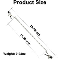 Adjustable BDSM Nipple Clamps with Chain – Teasing Toys for Couples & Women