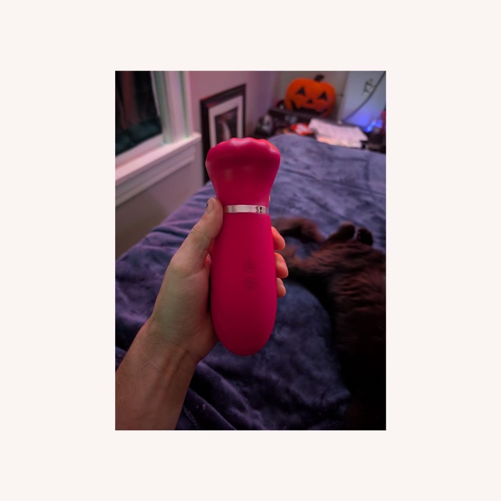 French Kiss Sweet Talker Powerful Tongue Vibrator with 10 Vibrating & Thrusting Motion