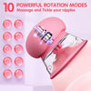 3 Brush Heads Nipple Teasers Manual Sucking with 10 Powerful Rotation Modes