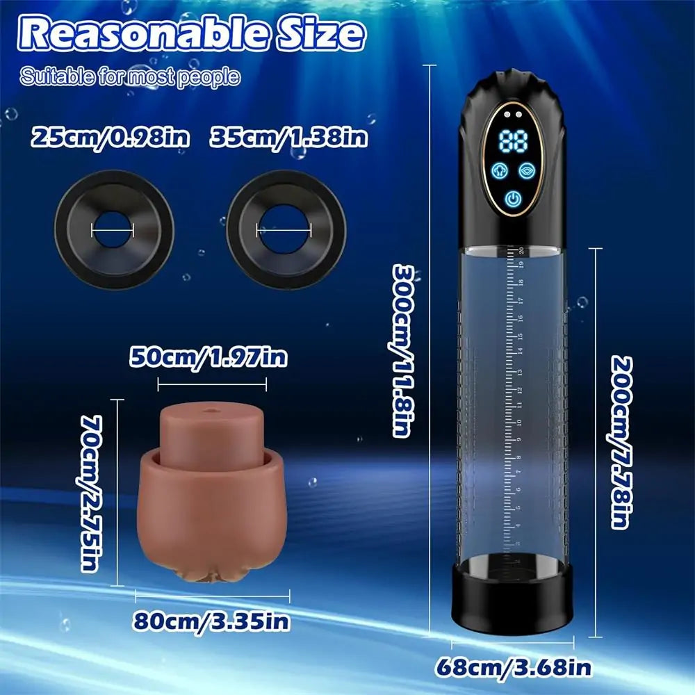 3D Visualization Design Electric Penis Enlarge Vacuum Pump
