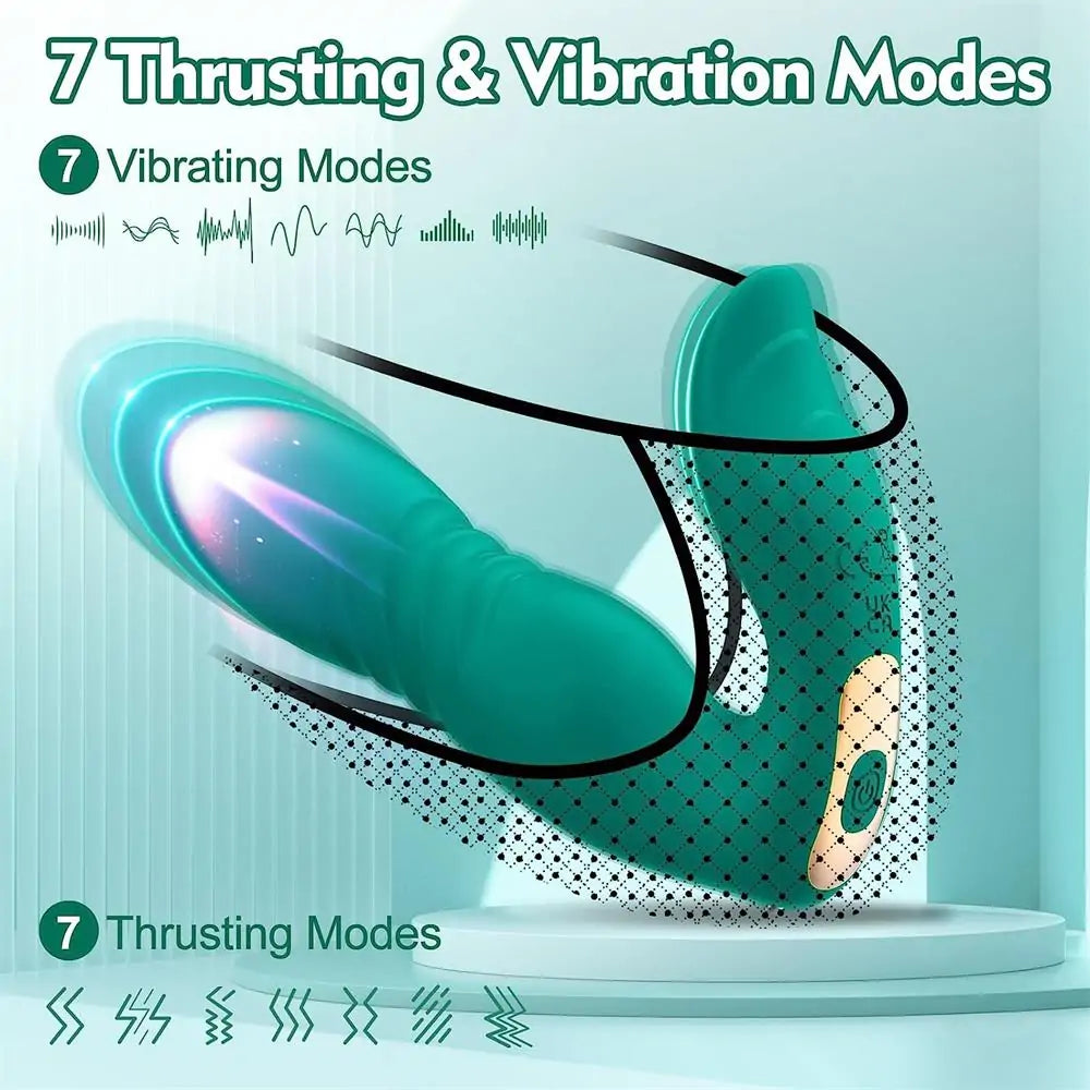 APP Control Thrusting Wearable G Spot Clitoral Vibrator
