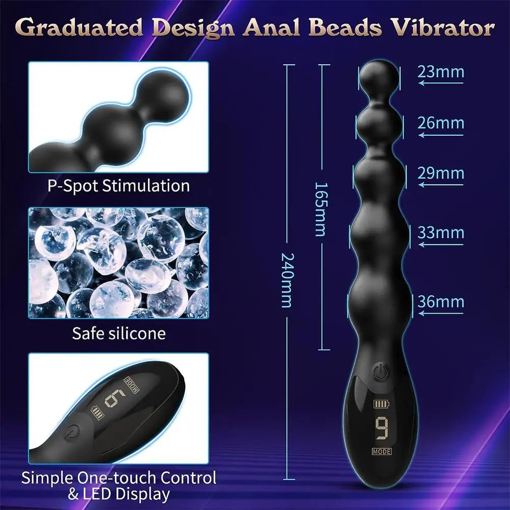 Adorime Anal Vibrators with 9 Vibration Modes