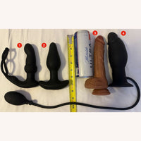 Inflatable Butt Plug Anal Training Stretcher Extender Vibrating Suction Cup Dildo