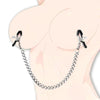 Adjustable BDSM Nipple Clamps with Chain – Teasing Toys for Couples & Women