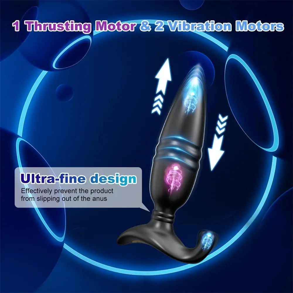 App & Remote Control Thrusting Anal Vibrator Prostate Massager