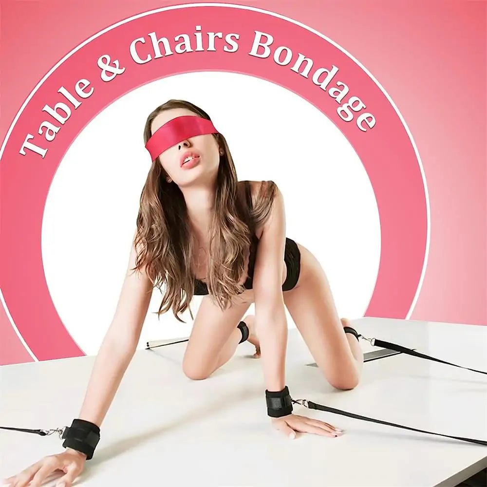 BDSM Sex Restraints Bondage Kit Couple Sex Toys (6pcs Wrist)
