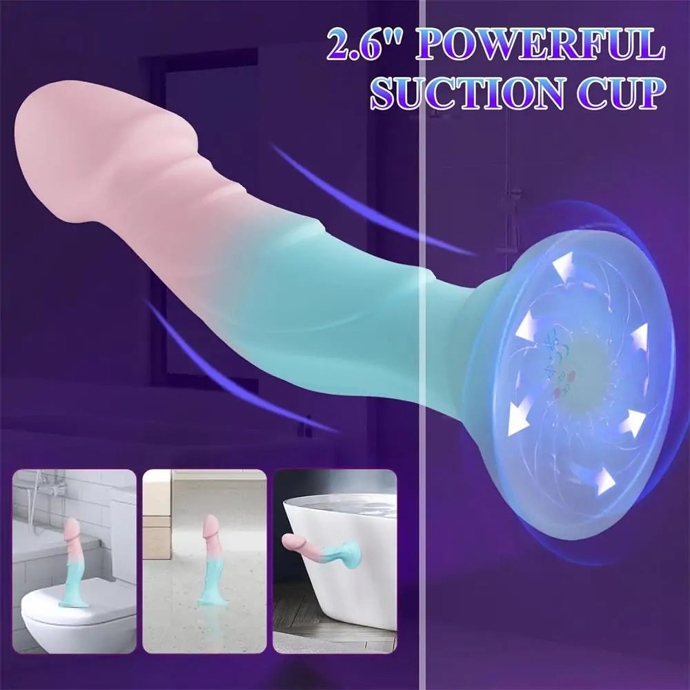 Adorime 7.5” Silicone Realistic Dildos with Suction Cup 