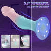 Macaron - 7.5” Liquid Silicone Realistic 9 Vibrations Slim Dildo with Suction Cup