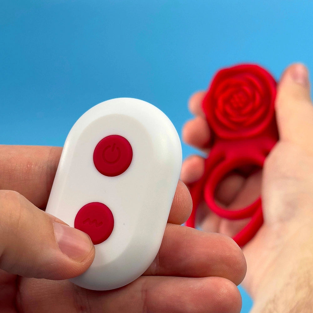 Dual Loop Rose Cock Ring Couples Vibrator with 10 Vibrations #Real Couples #Doggystyle #Erection