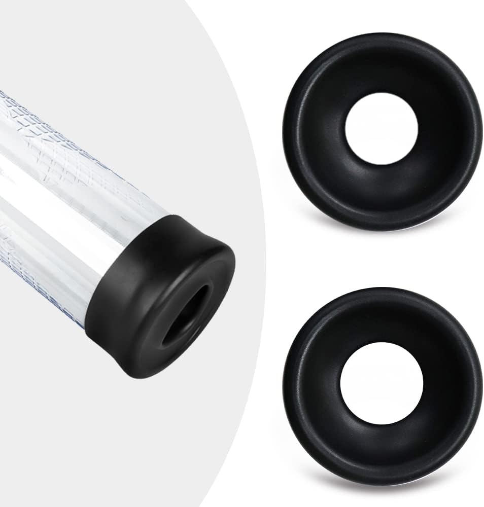 2PCS Black Silicone Sleeves for Adorime Penis Pump