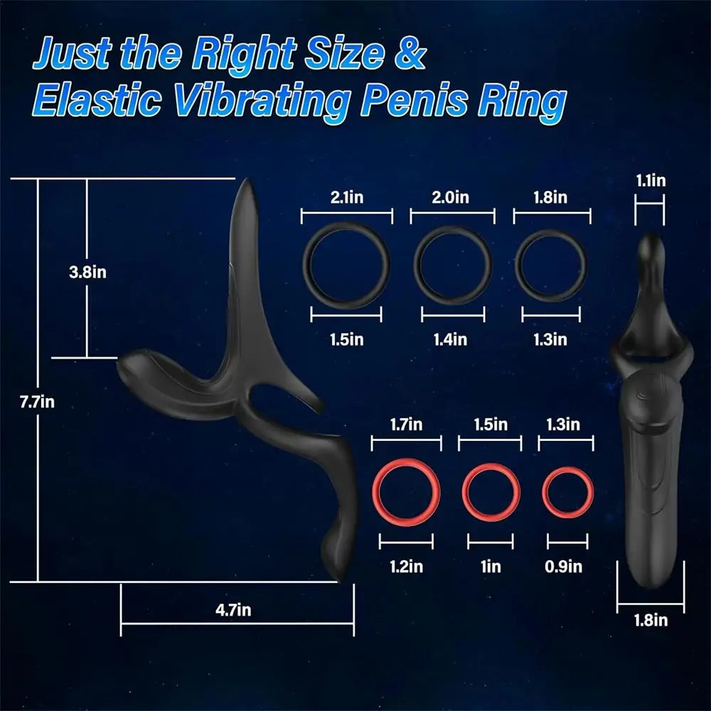 Silicone Vibrating Penis Cock Ring Vibrator