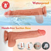 APP Remote Control Realistic 9 High-frequency Thrusting Modes Silicone Dildo 8.5