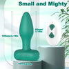 Remote Controlled 360° Twirling Textured Vibrating Butt Plug