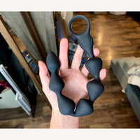 14.4 Inch Ultra-Soft Liquid Silicone Rechargeable Flexible Vibrating Anal Beads