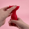 Vibrating Rose Glow Butt Plug with Remote Control 3.9 Inch