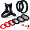 Get Hard Extra Thick Silicone Cock Ring Set (8 Count)