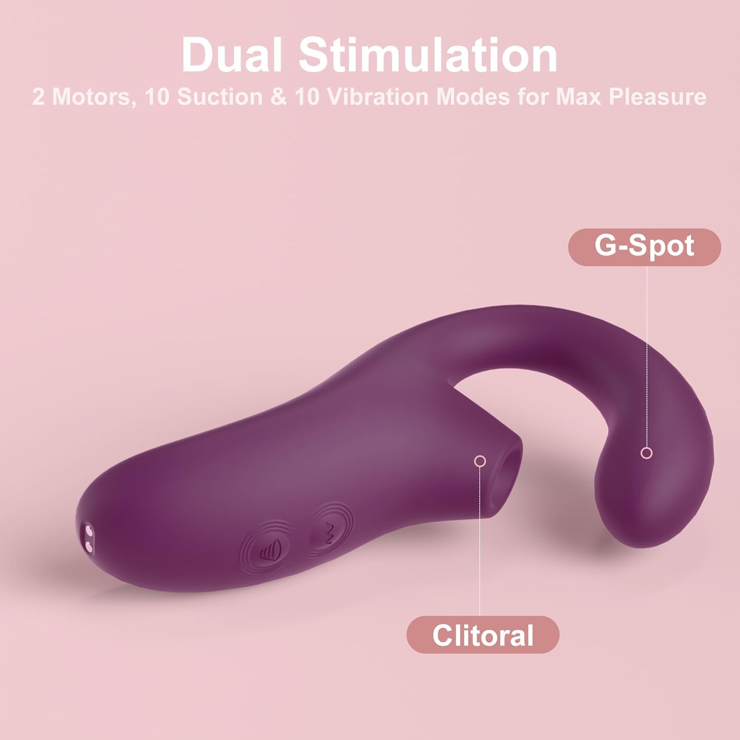 Mona Pro Dual Stimulation Clitoral & G-spot Sucking Vibrator