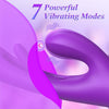 Flutter Bunny Rechargeable Silicone Flickering Rabbit Vibrator #Clit Rubbing #Fingering #Cunnilingus