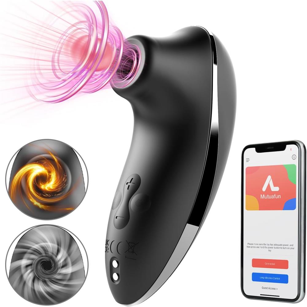 Next - Heating Pulse Pure Sucker APP Remote Clitoral Vibrator with 5 * 5 Suction