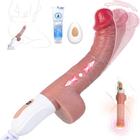 10" Realistic Thrusting Dildo Sex Machine – 9 Modes, Wiggle-Vibration, Remote & Waterproof
