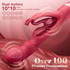 Rabbit Vibrator with Soft Hollow Bunny Ears for More Precise Clitoral Stimulation