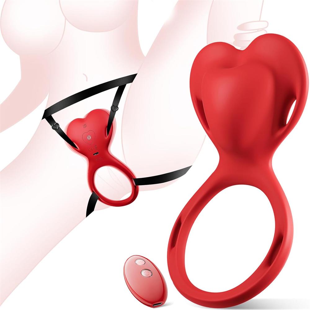 Rechargeable Remote-Control Pleasure Thong Panty Vibrator with Harness (<40 dB)