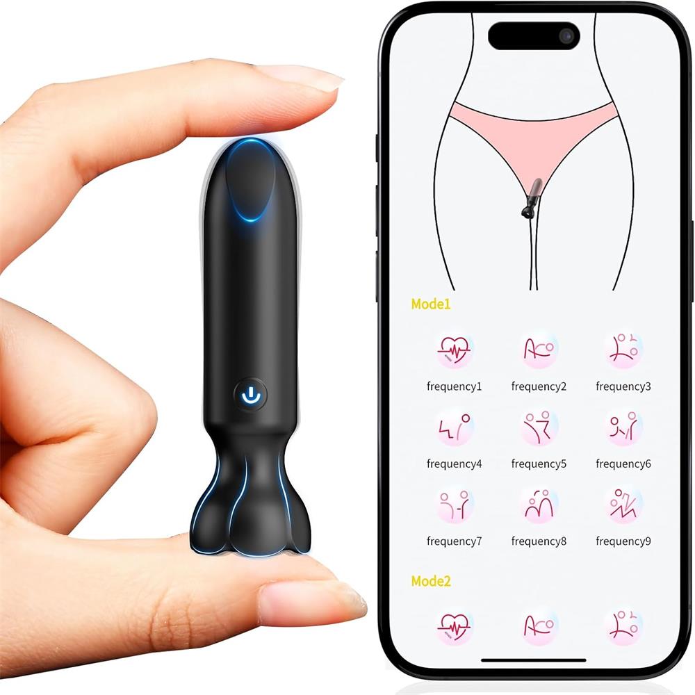 Exomoon App Controlled Rechargeable Silicone Mini Bullet Vibrator #Hold The Moan #Orgasmic Contractions #Real Orgasm