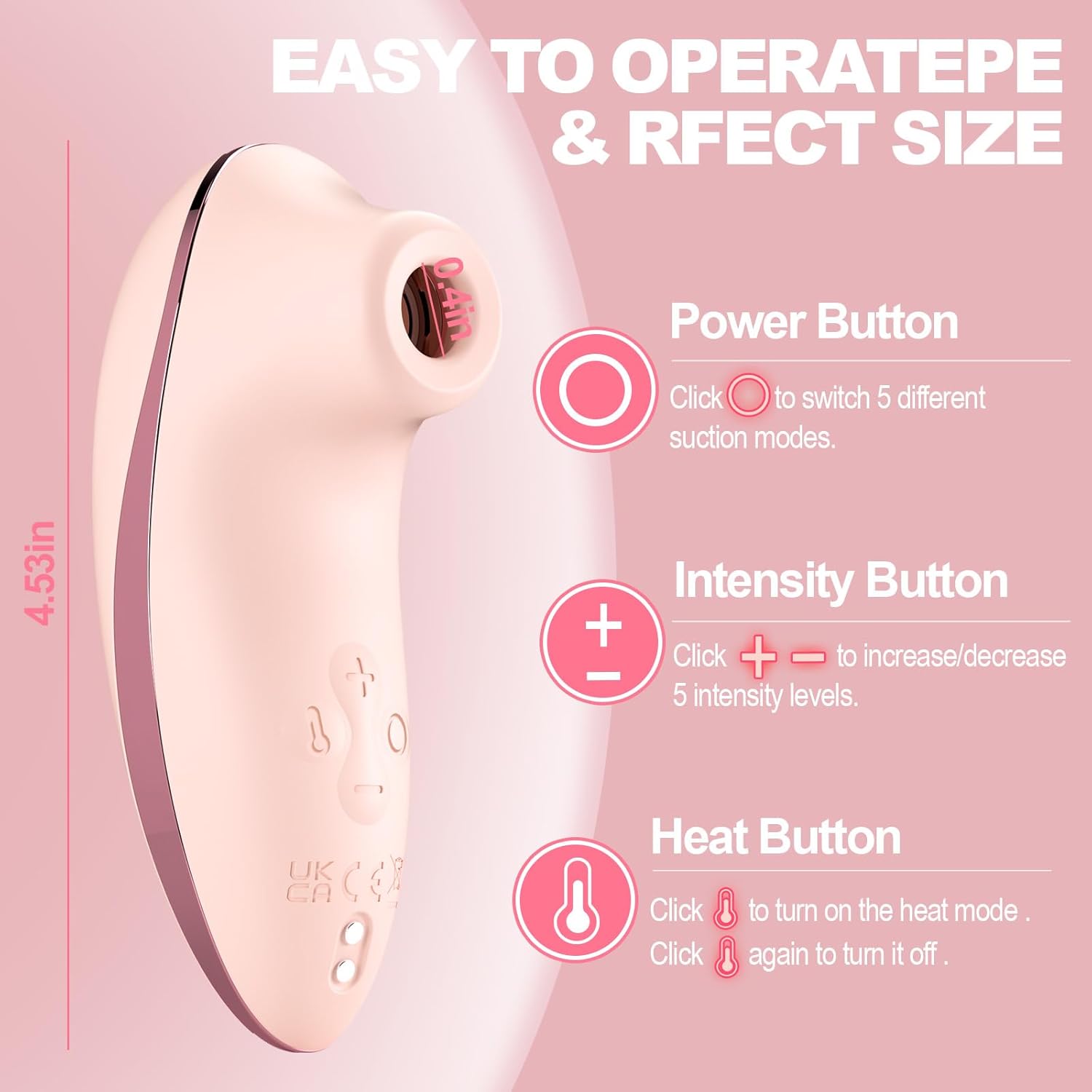Next - Heating Pulse Pure Sucker APP Remote Clitoral Vibrator with 5 * 5 Suction