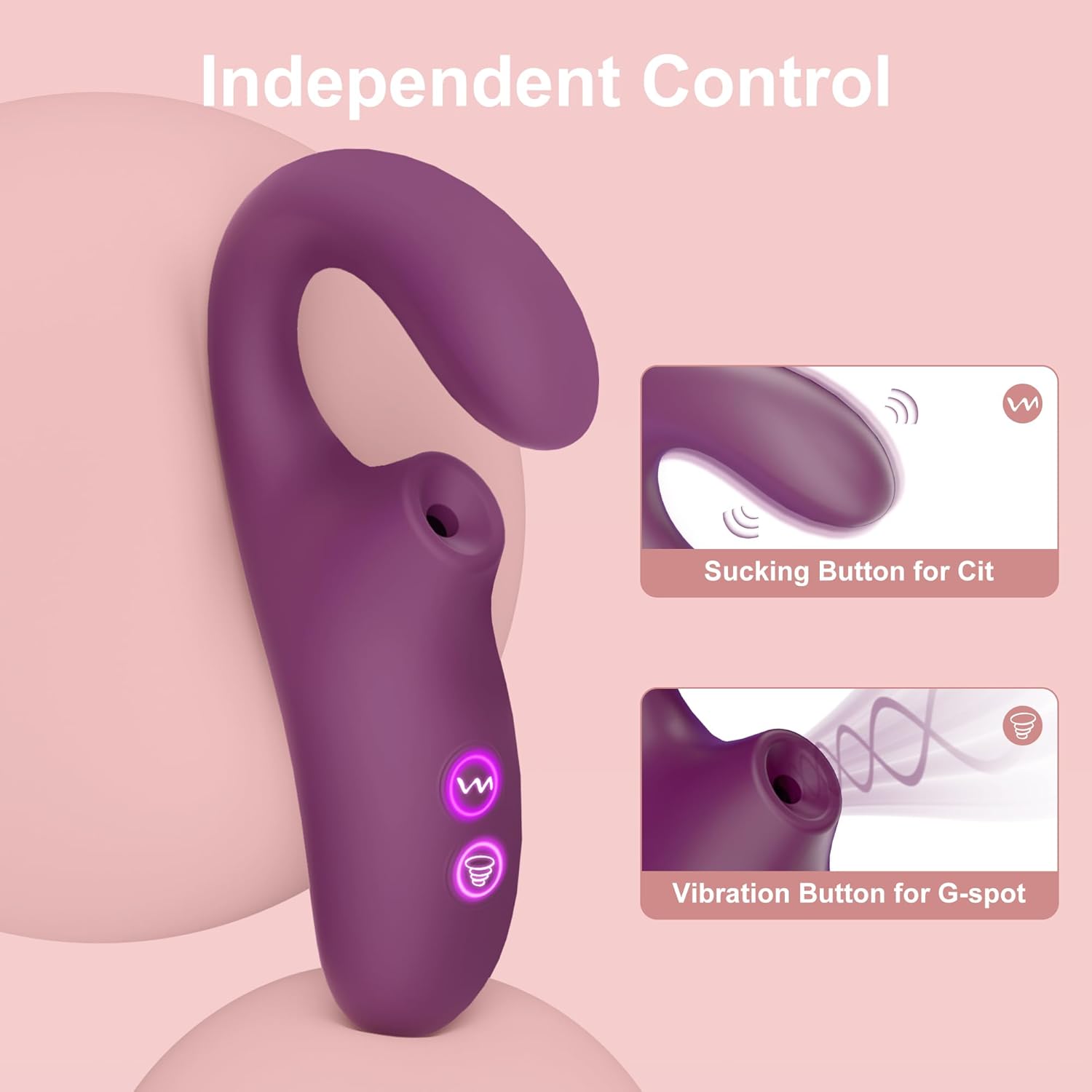 Mona Pro Dual Stimulation Clitoral & G-spot Sucking Vibrator