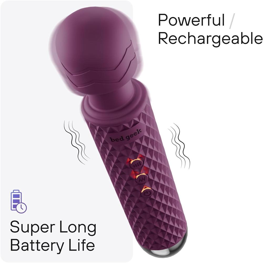 bed geek Handheld Cordless Personal Wand Massager