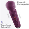bed geek Handheld Cordless Personal Wand Massager