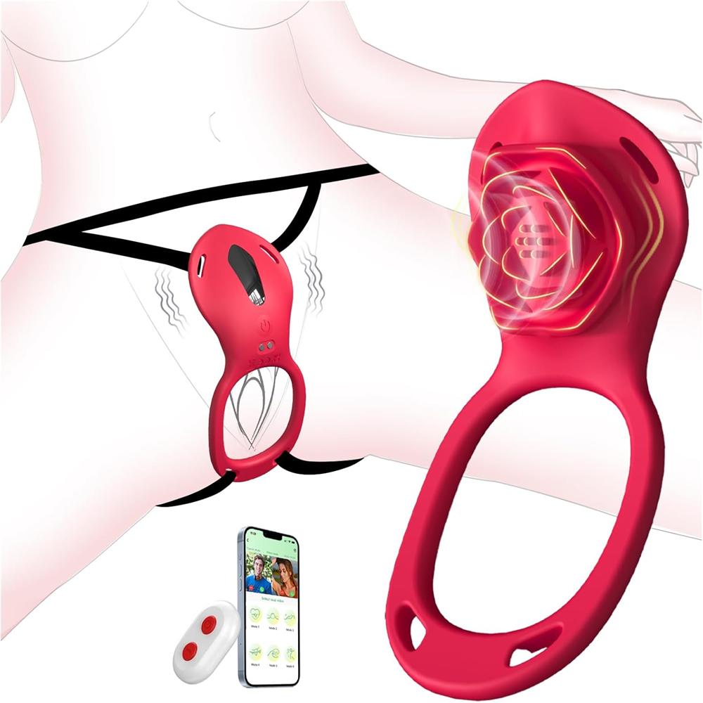 Rechargeable Remote-Control Pleasure Thong Panty Vibrator with Harness (<40 dB)
