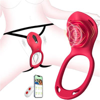 Rechargeable Remote-Control Pleasure Thong Panty Vibrator with Harness (<40 dB)