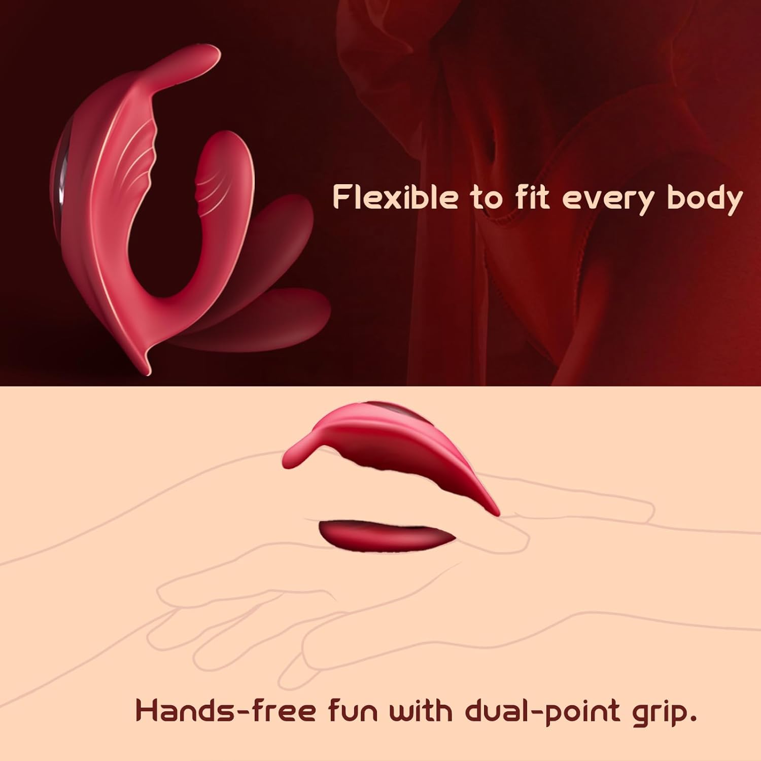 Long Distance Panty Vibrator with Rabbit Stimulator for G Spot Clitoral Penis Pleasure