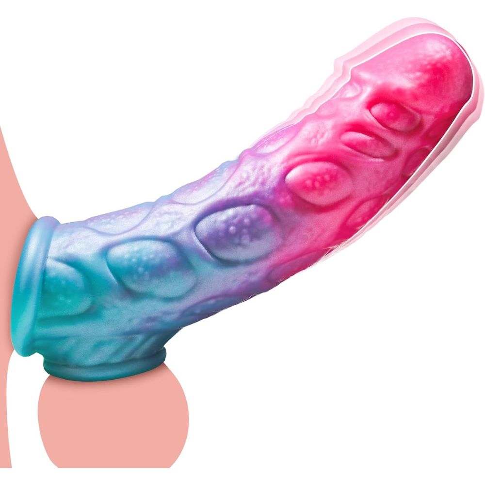 Octopus Tentacle Vibrating Penis Sleeve with Ball Stretcher — Adds 2.4" Length and 35% Girth