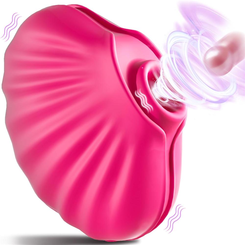 Rechargeable Venus Glow Shell-Shaped Clitoral Suction Stimulator