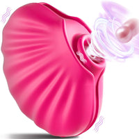 Rechargeable Venus Glow Shell-Shaped Clitoral Suction Stimulator