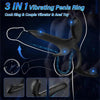 Tracey Cox EDGE 9 Vibration Penis Ring for Perineum C-spot and G-spot 3 in 1 Stimulation
