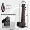 8.6'' 4 in 1 Realistic Thrusting Vibrator Dildos with 10 Modes & Heating
