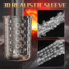 Rechargeable Hands-Free Male Stroker Masturbators with 3D Realistic Textured