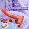 Realistic Safety Soft Silicone Dildo with 10 Thrusting & 10 Vibrating Modes